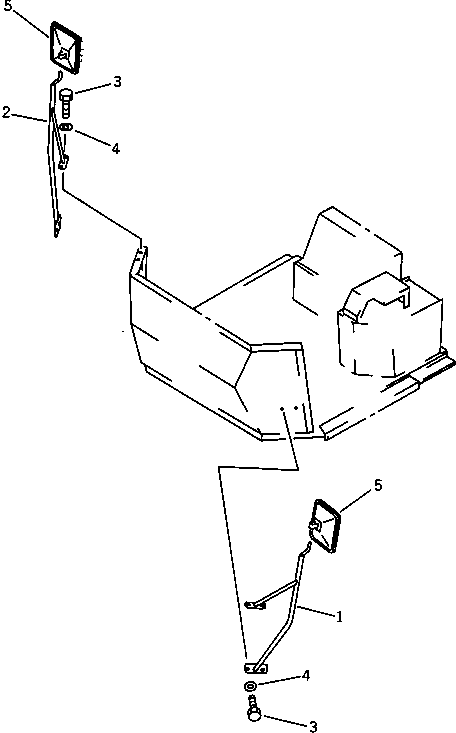 Опора левая 426-54-15711 KOMATSU