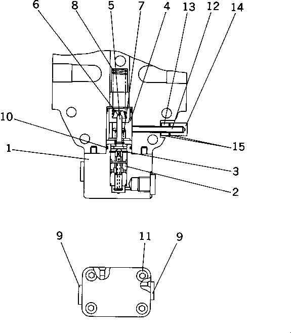 Крышка в сборе (\7\UC4100373136) KOMATSU