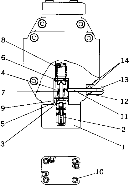 Крышка в сборе (\7\UC4100374395) KOMATSU