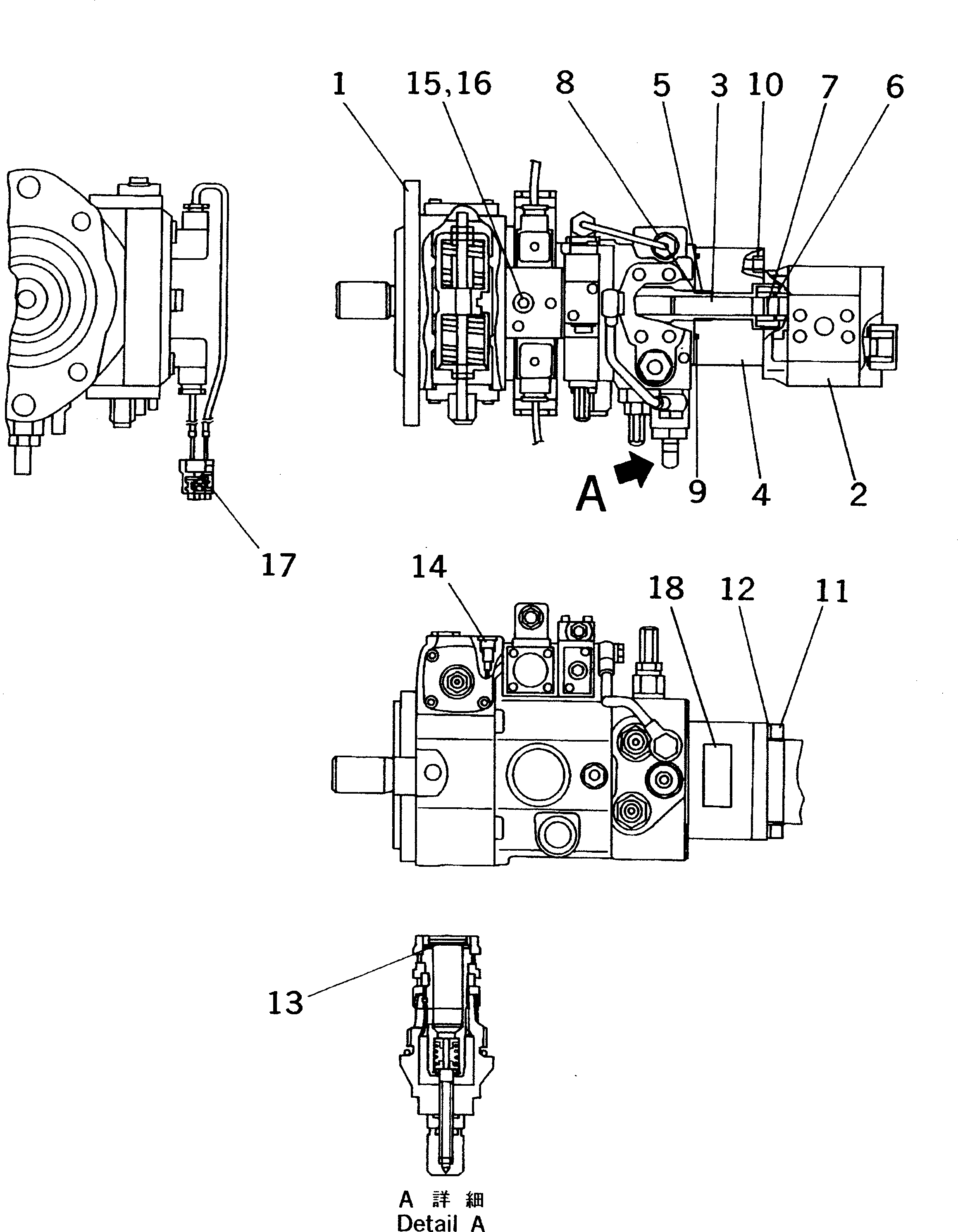 PUMP ASS'Y,PISTON UCB1141R9845-0 KOMATSU