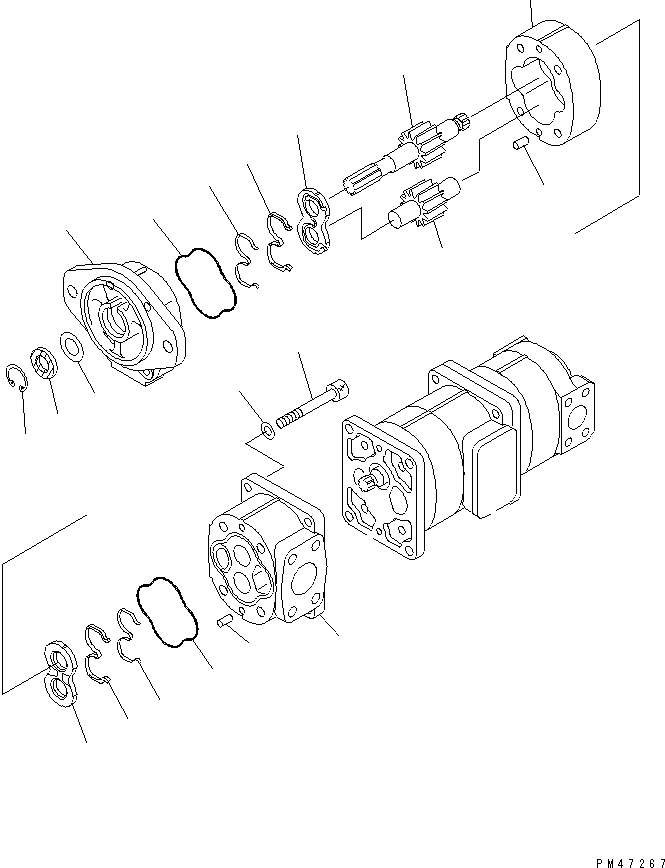Насос в сборе 705-55-24110 KOMATSU