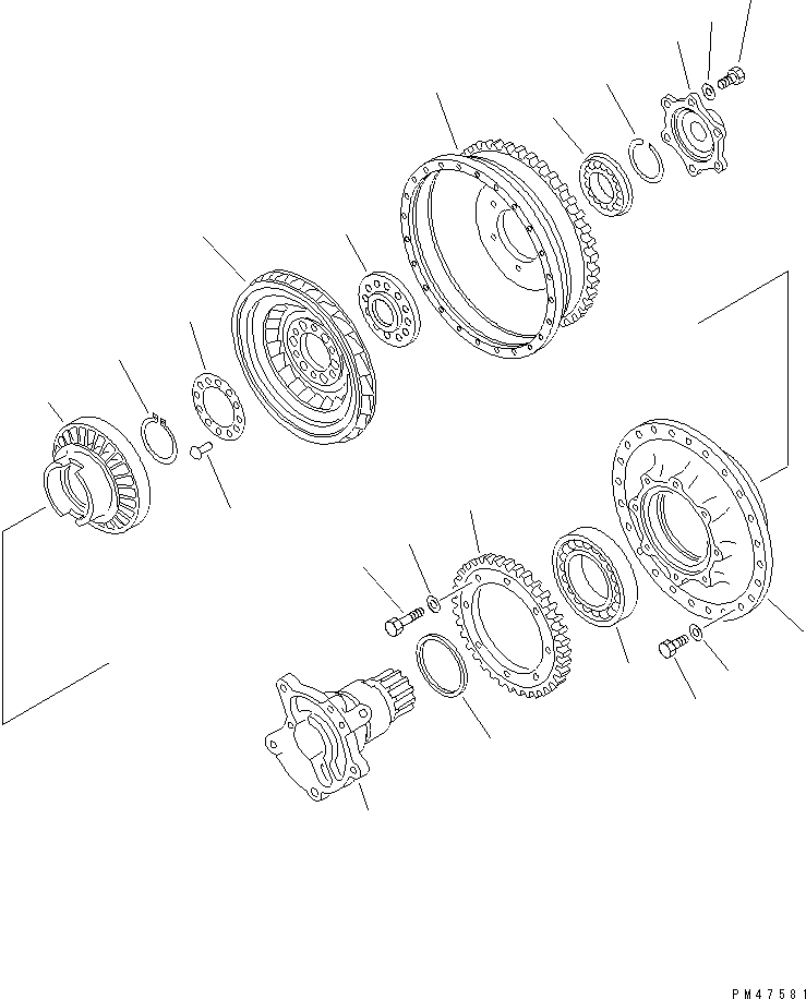 Трансмиссия в сборе 714-11-10000 KOMATSU
