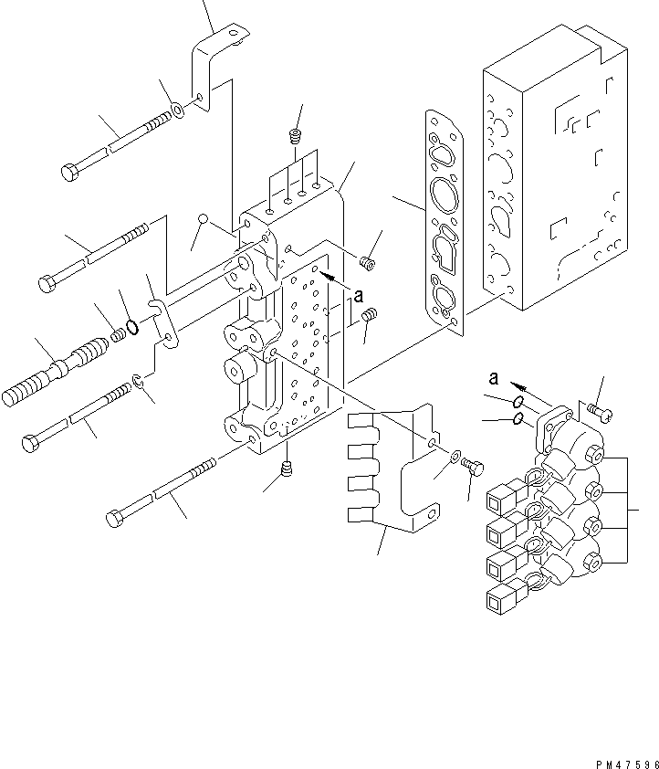 VALVE ASS'Y,LOWER (714-11-16100) KOMATSU