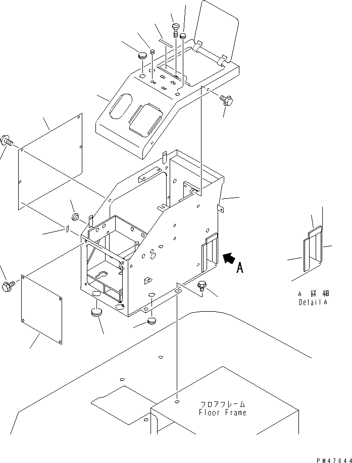 BOX,R.H. 417-54-22211 KOMATSU