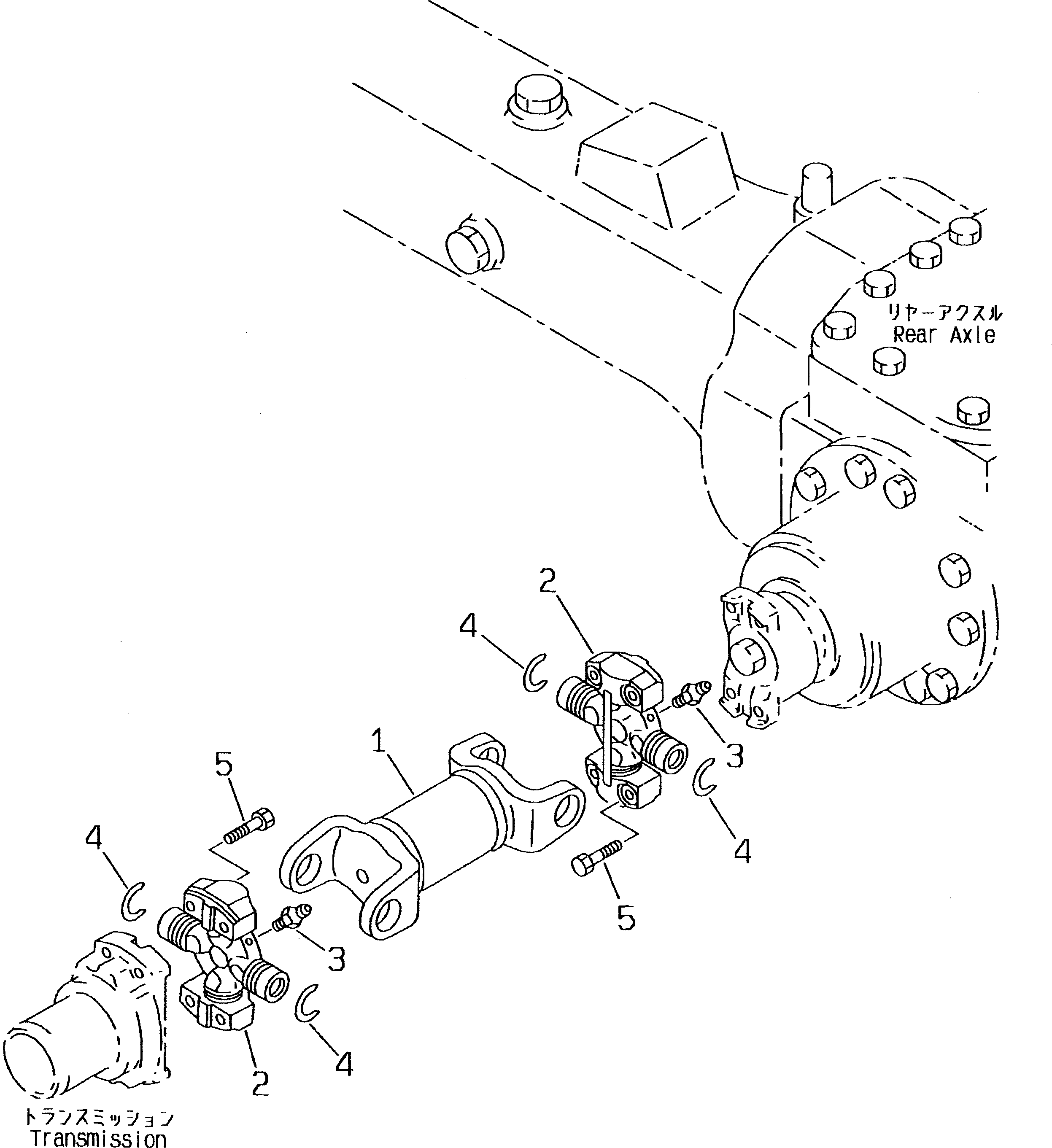 YOKE AND SHAFT A. 417-20-24660 KOMATSU