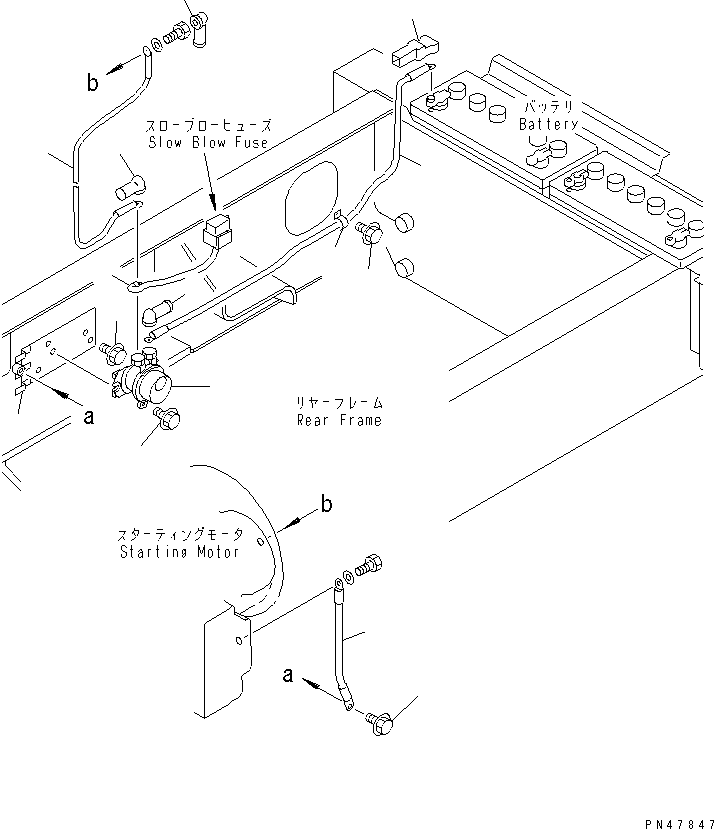 WIRE,BATTERY 417-06-22310 KOMATSU