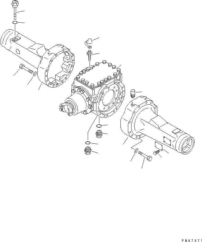 DIFFERENTIAL ASS'Y,REAR (418-23-21050) KOMATSU
