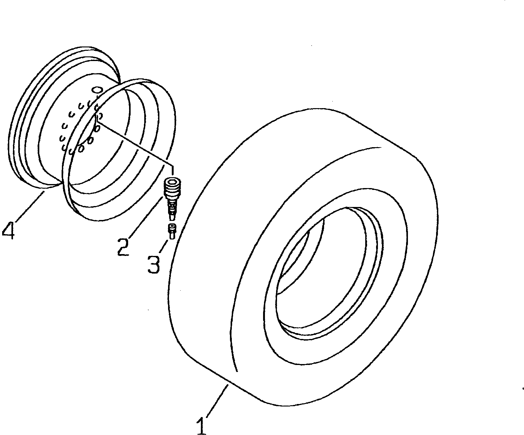 TIRE ASS'Y 418-R03-1100 KOMATSU