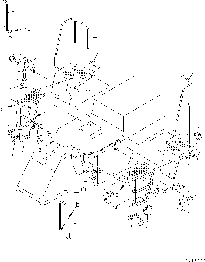 HANDRAIL,R.H. 418-54-25140 KOMATSU
