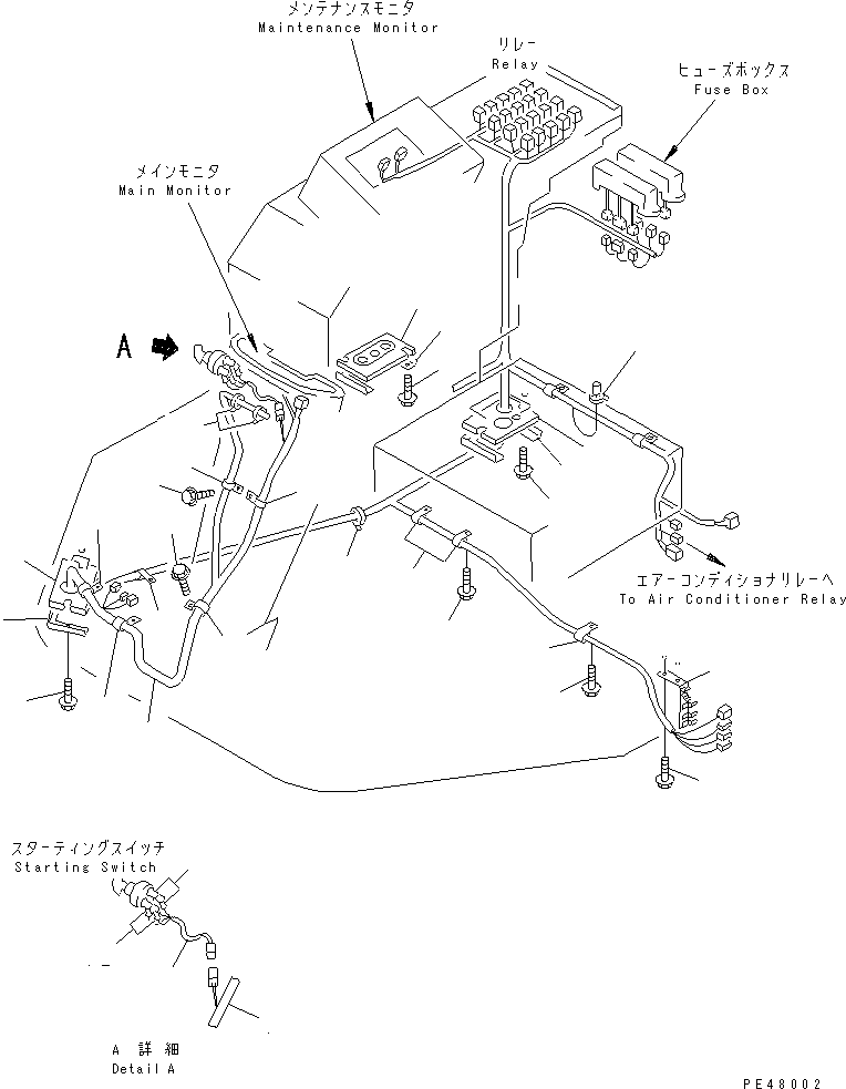 WIRING HARNESS,FLOOR FRAME 421-06-22611 KOMATSU