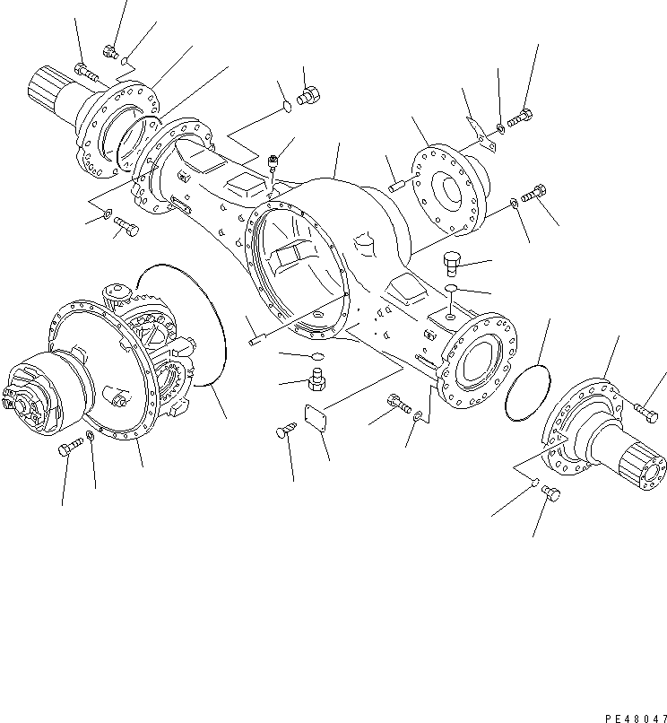 AXLE ASS'Y,REAR 421-23-20000 KOMATSU