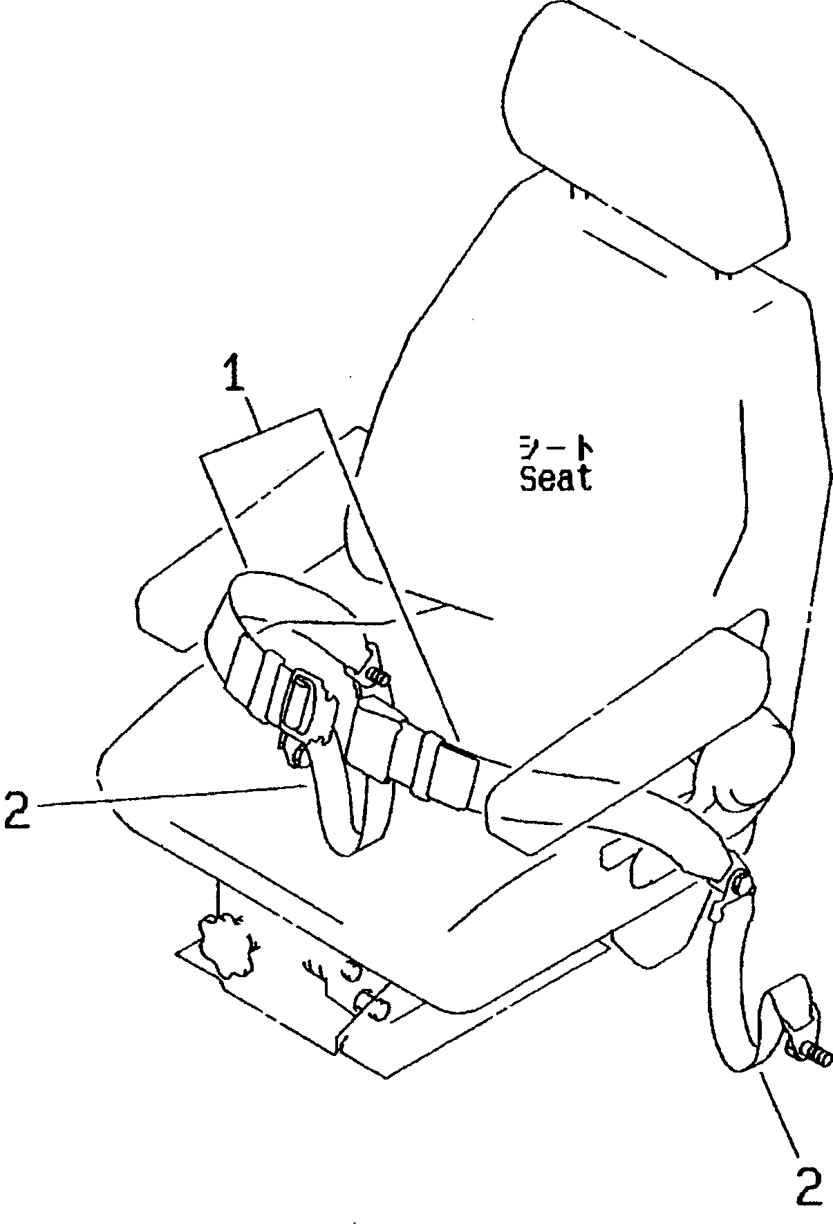 SEAT BELT ASS'Y 421-962-2010 KOMATSU