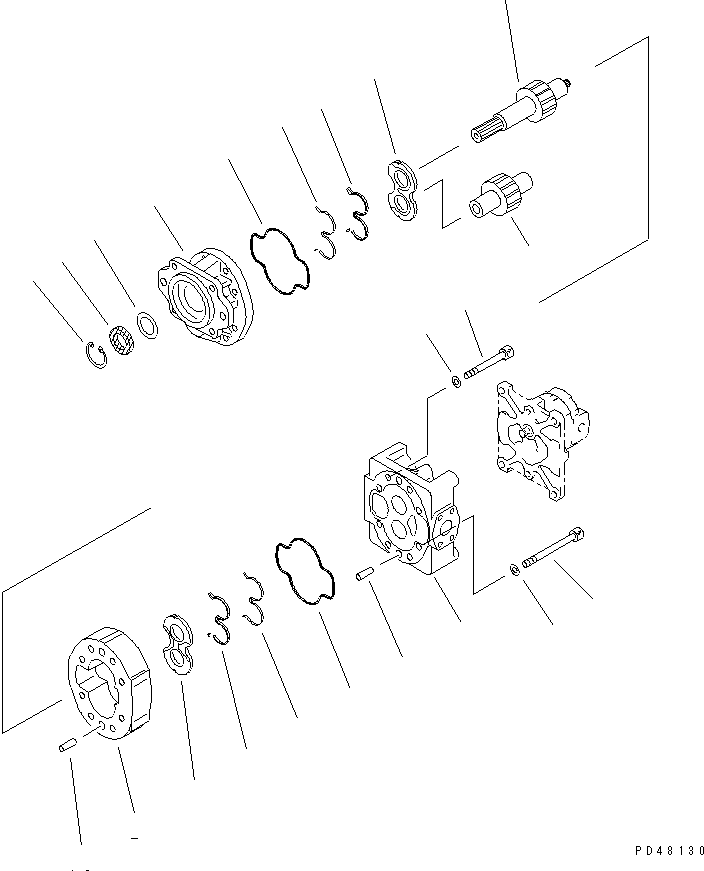 PUMP ASS'Y,(SAR112) 705-36-41210 KOMATSU