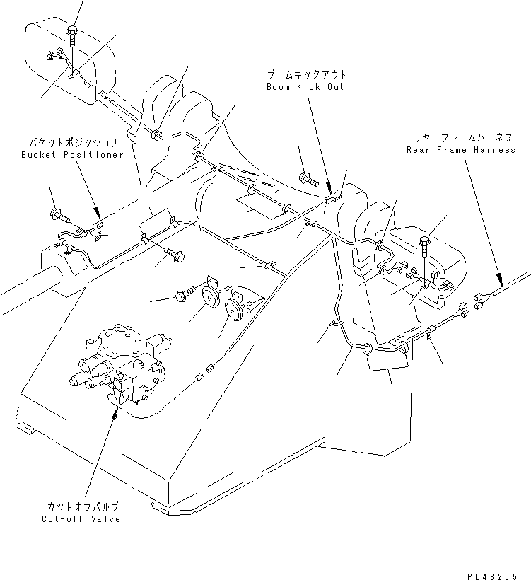 WIRING HARNESS,FRONT FRAME 419-06-22110 KOMATSU