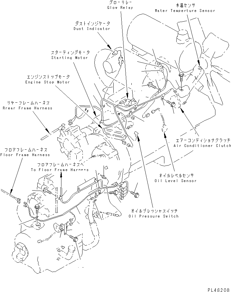 WIRING HARNESS,ENGINE 423-06-22180 KOMATSU