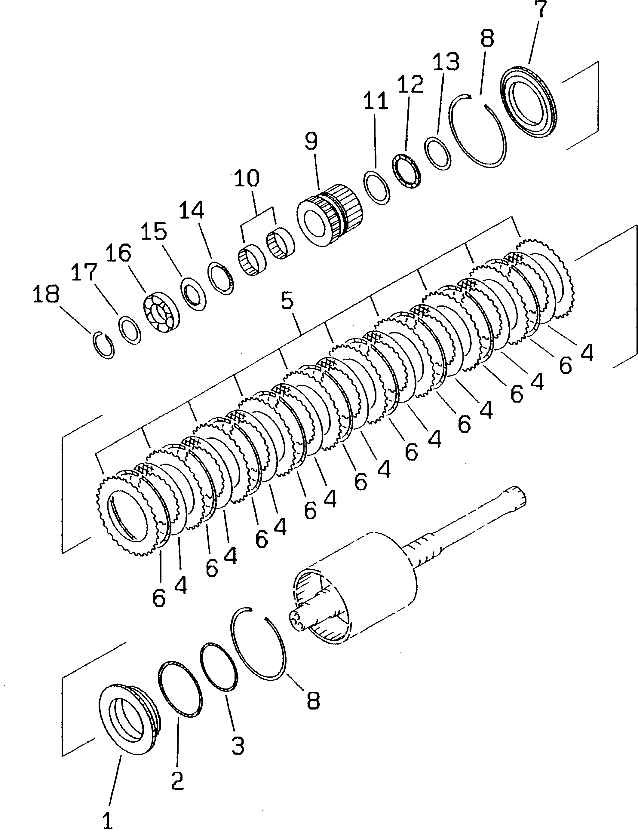 CLUTCH ASS'Y,FORWARD AND REVERSE (714-16-12040) KOMATSU
