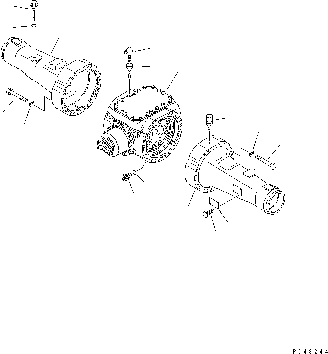 DIFFERENTIAL ASS'Y,REAR (419-23-21001) KOMATSU