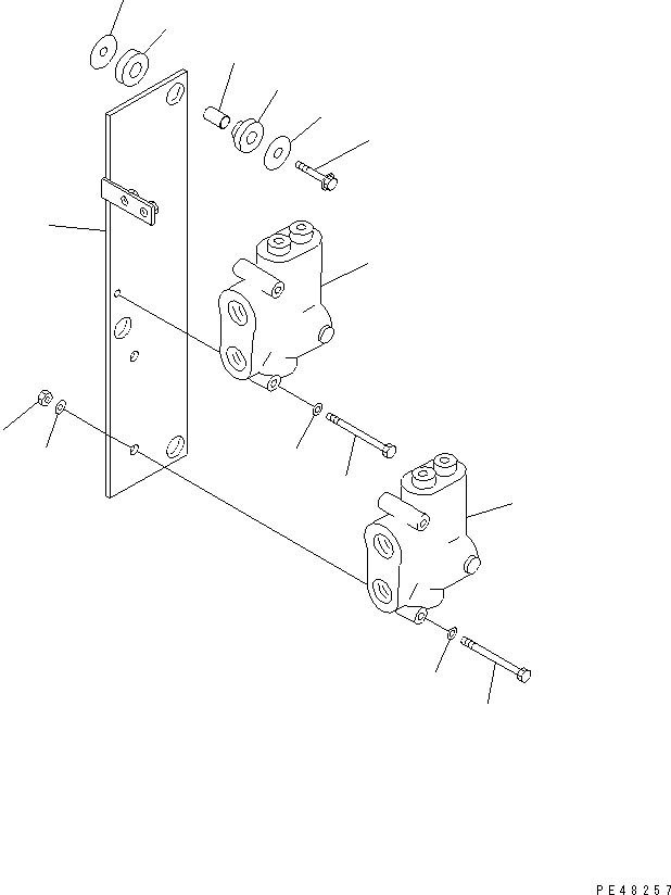 VALVE ASS'Y,PRIORITY (419-64-25400) KOMATSU