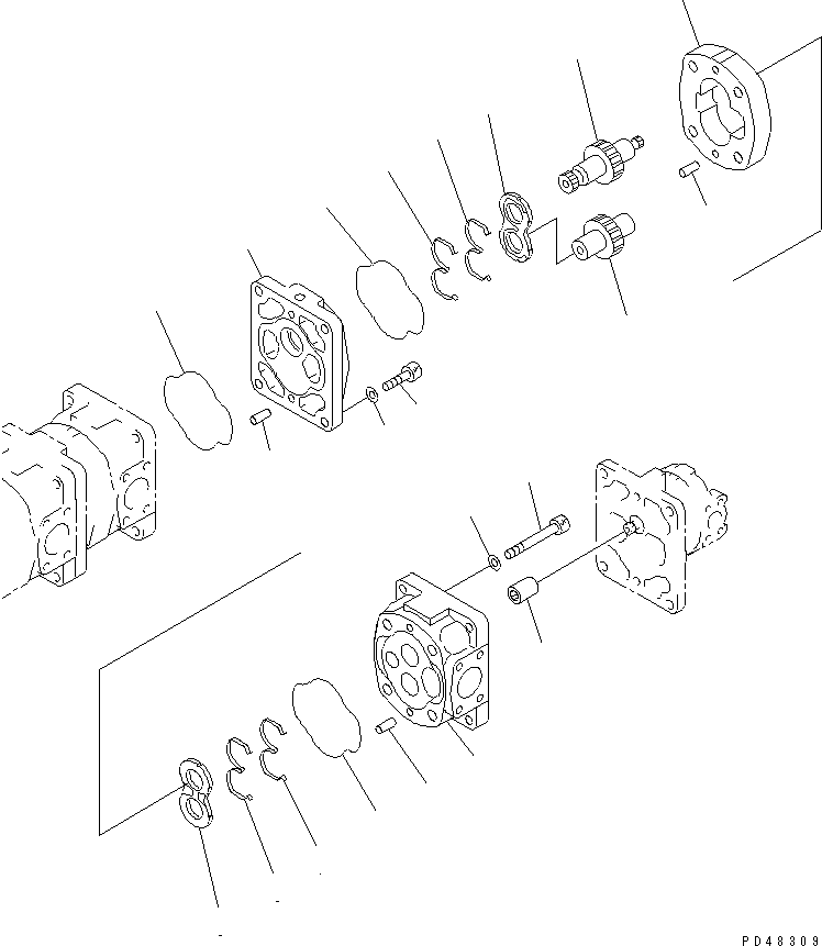 Ведущая шестерня (\7\705-29-30460) KOMATSU
