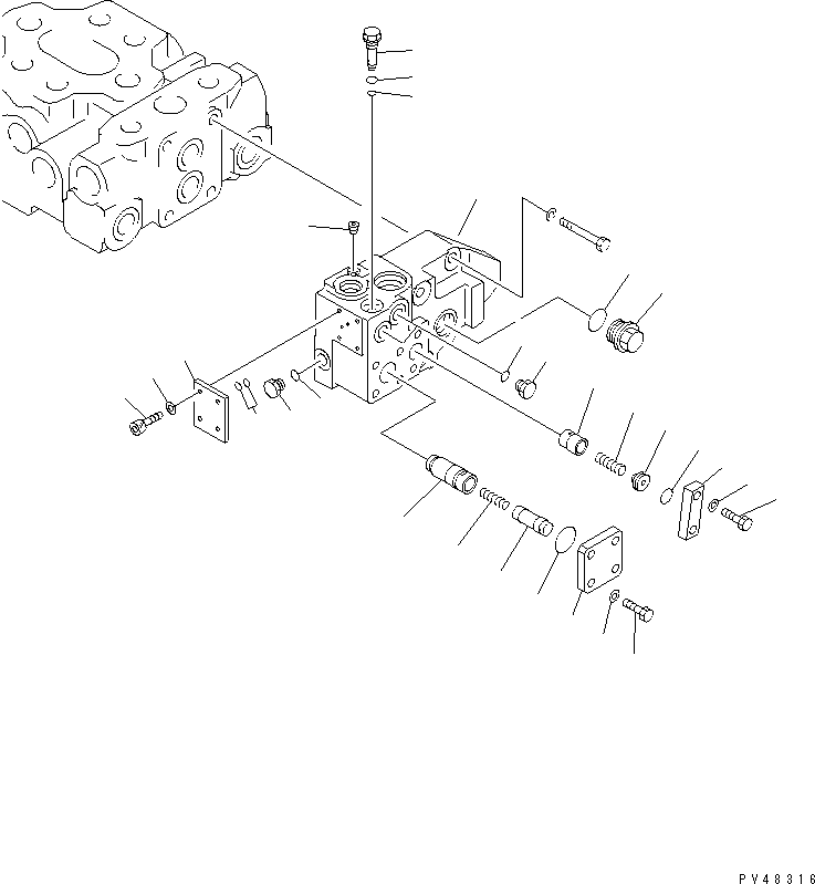 Клапан в сборе (709-93-11600) KOMATSU