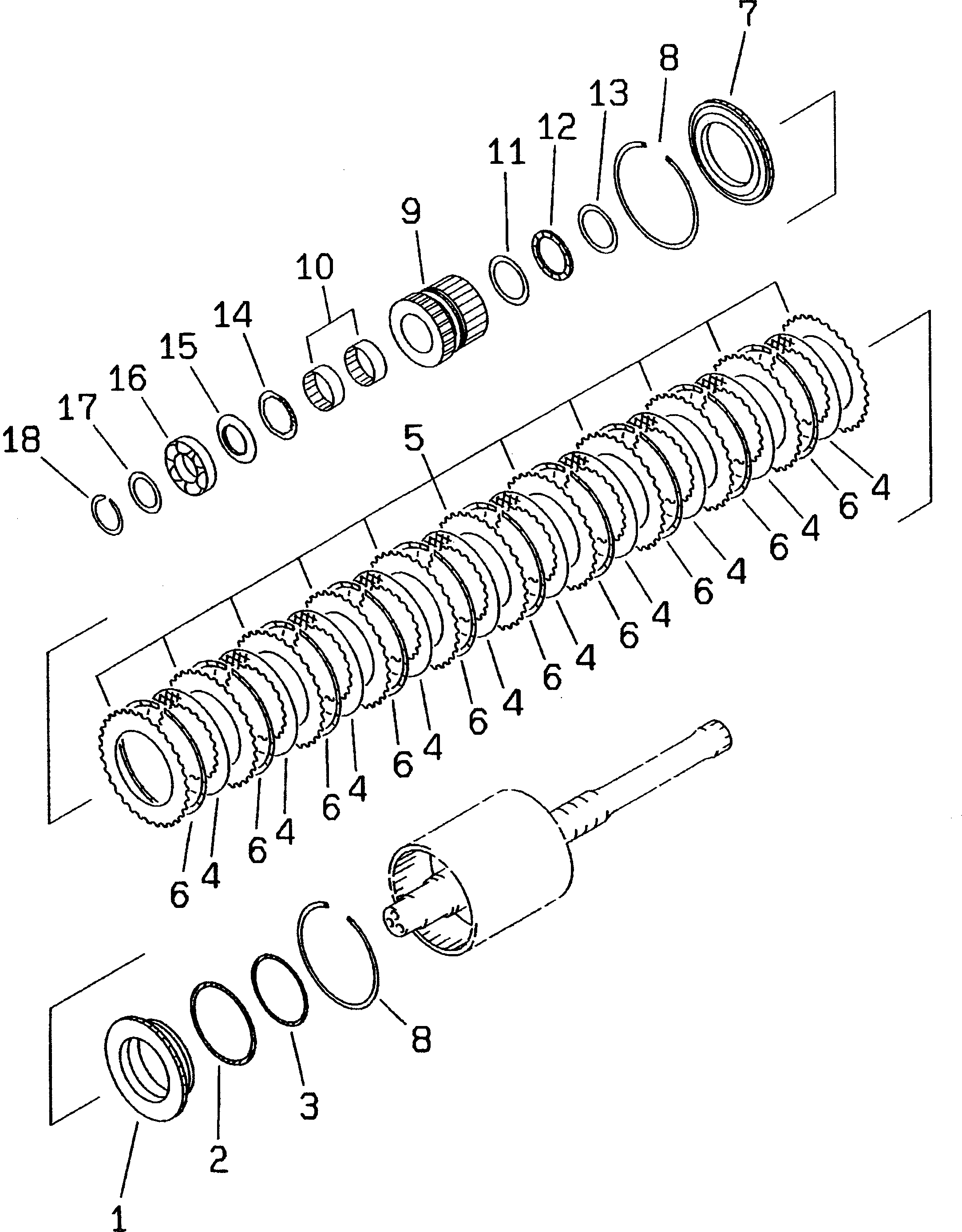 CLUTCH ASS'Y,FORWARD AND REVERSE (714-12-12040) KOMATSU