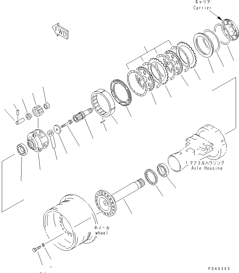 Сальник 423-22-22460 KOMATSU