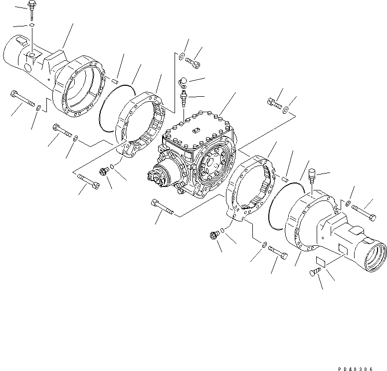 AXLE ASS'Y,REAR 423-23-20000 KOMATSU