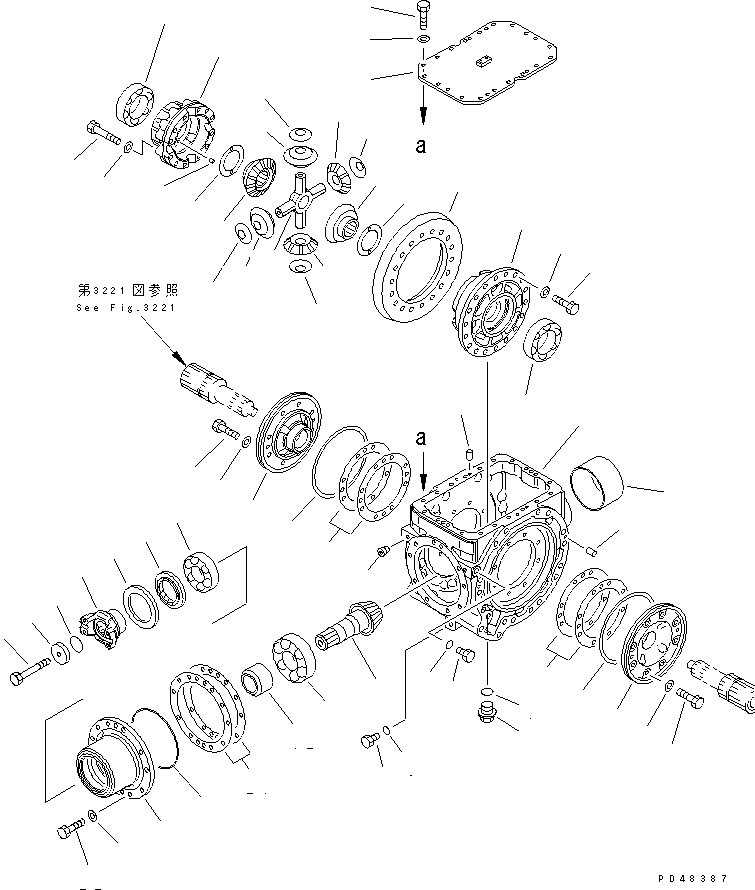 AXLE ASS'Y,REAR (423-23-20000) KOMATSU