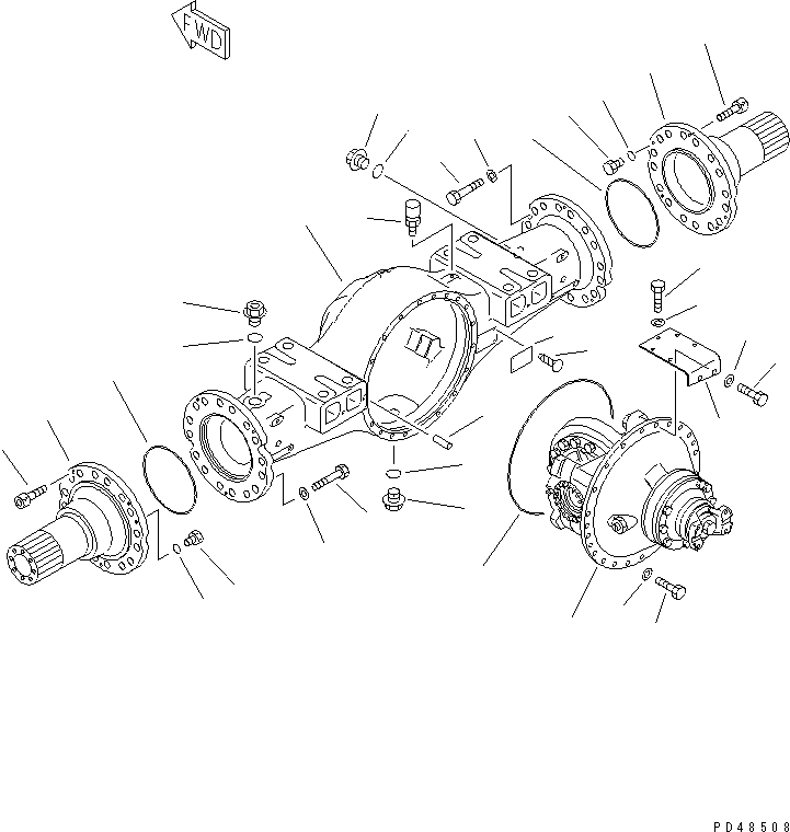 AXLE ASS'Y,FRONT 424-22-20000 KOMATSU