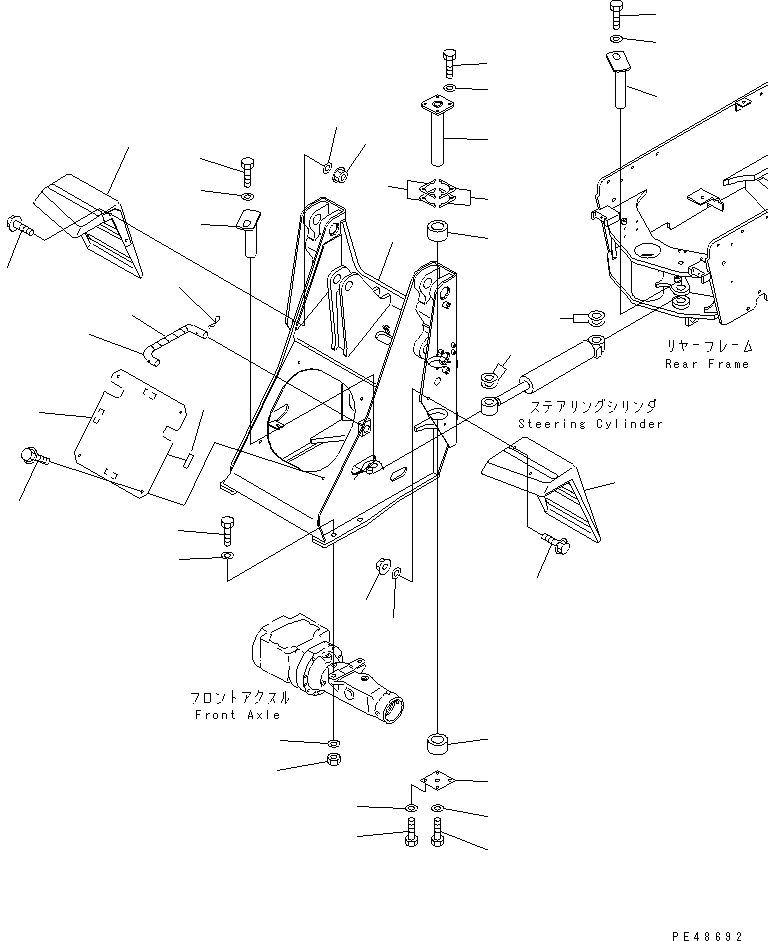 FRAME,FRONT 42A-877-2140 KOMATSU