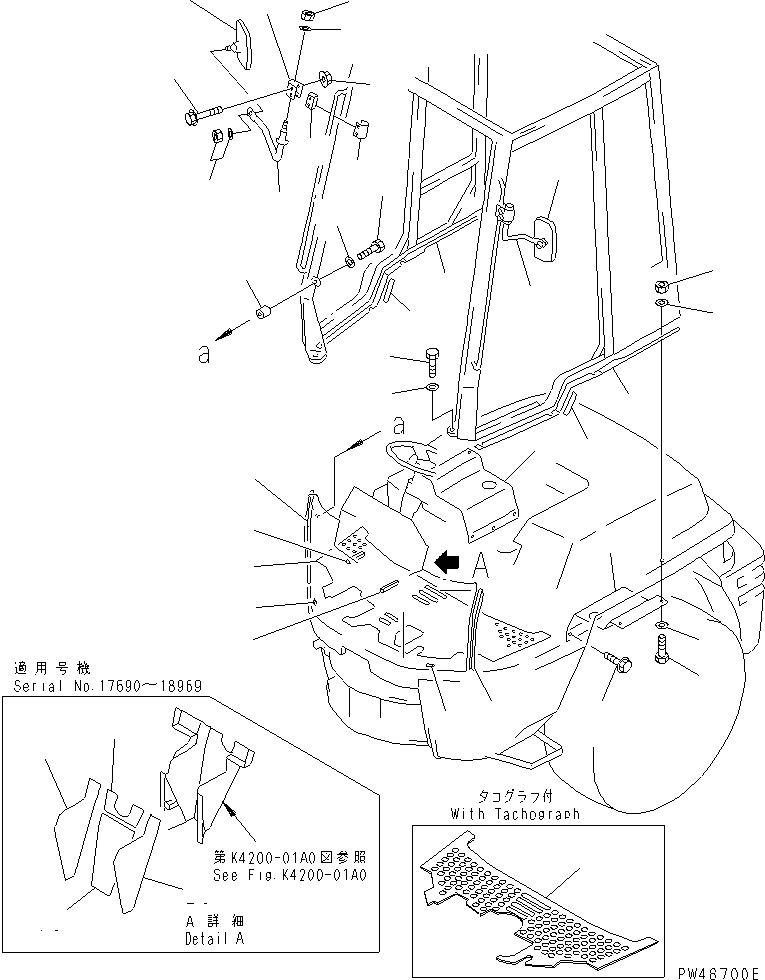 MAT,FLOOR (WITH TACHOGRAPH) 363-Z21-3220 KOMATSU