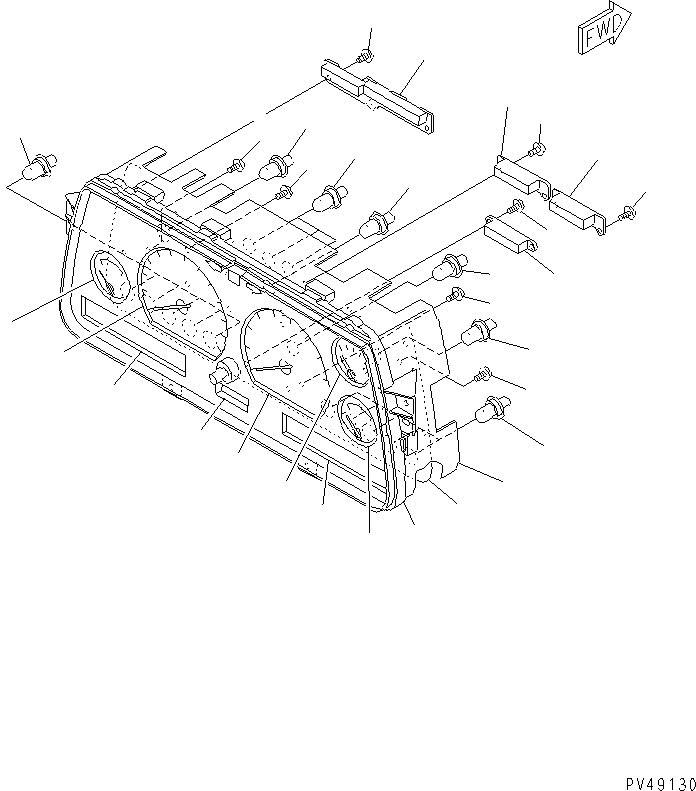 GAUGE,AIR 22T-05-15381 KOMATSU