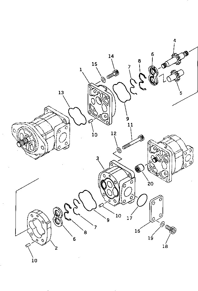 PUMP ASS'Y,(SAL6) 705-11-19330 KOMATSU