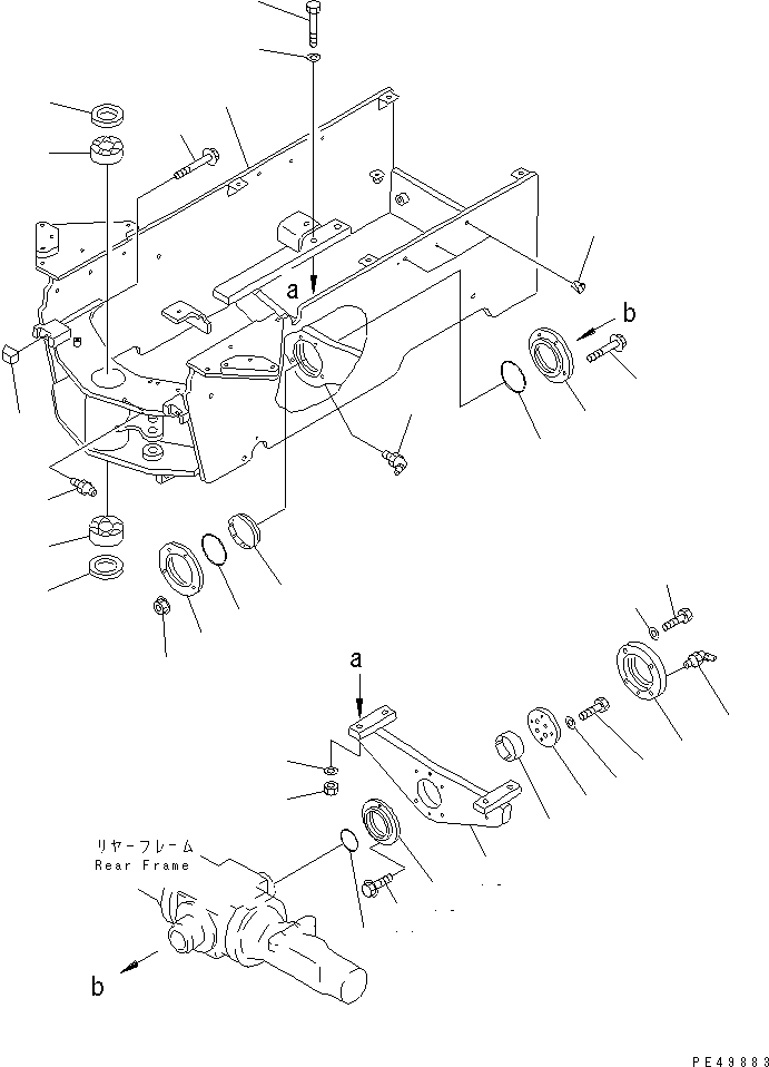 FRAME¤ REAR 362-46-42112 KOMATSU