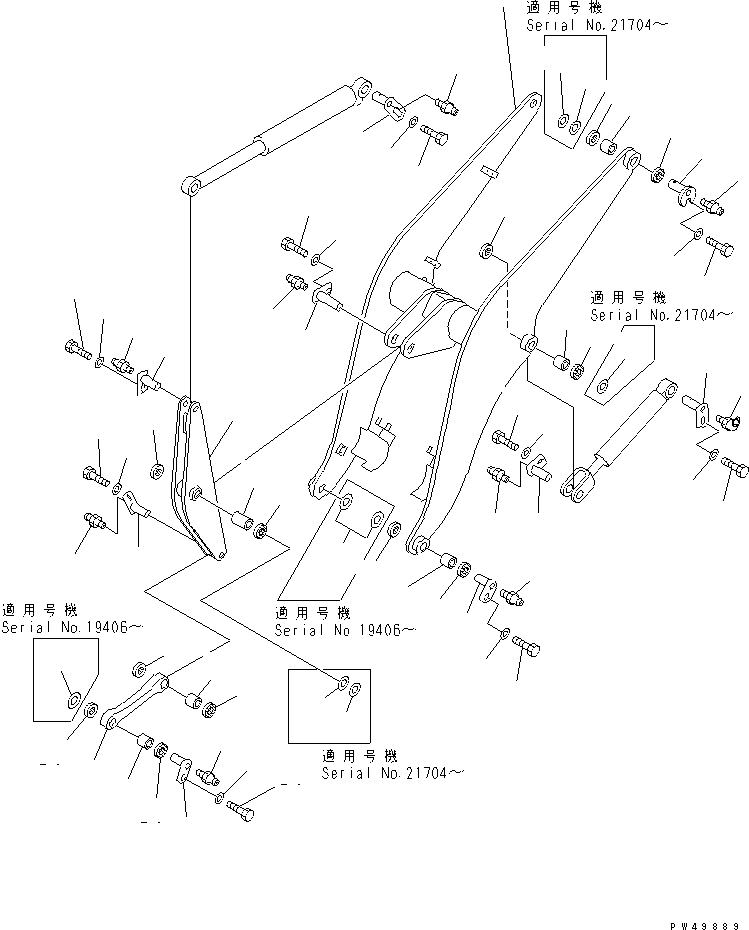 LIFT ARM ASS'Y,(FOR SNOW FLIER) 362-N30-0010 KOMATSU