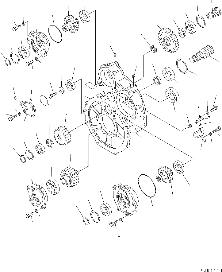 GEAR, 28 TEETH 23A-15-18260 KOMATSU