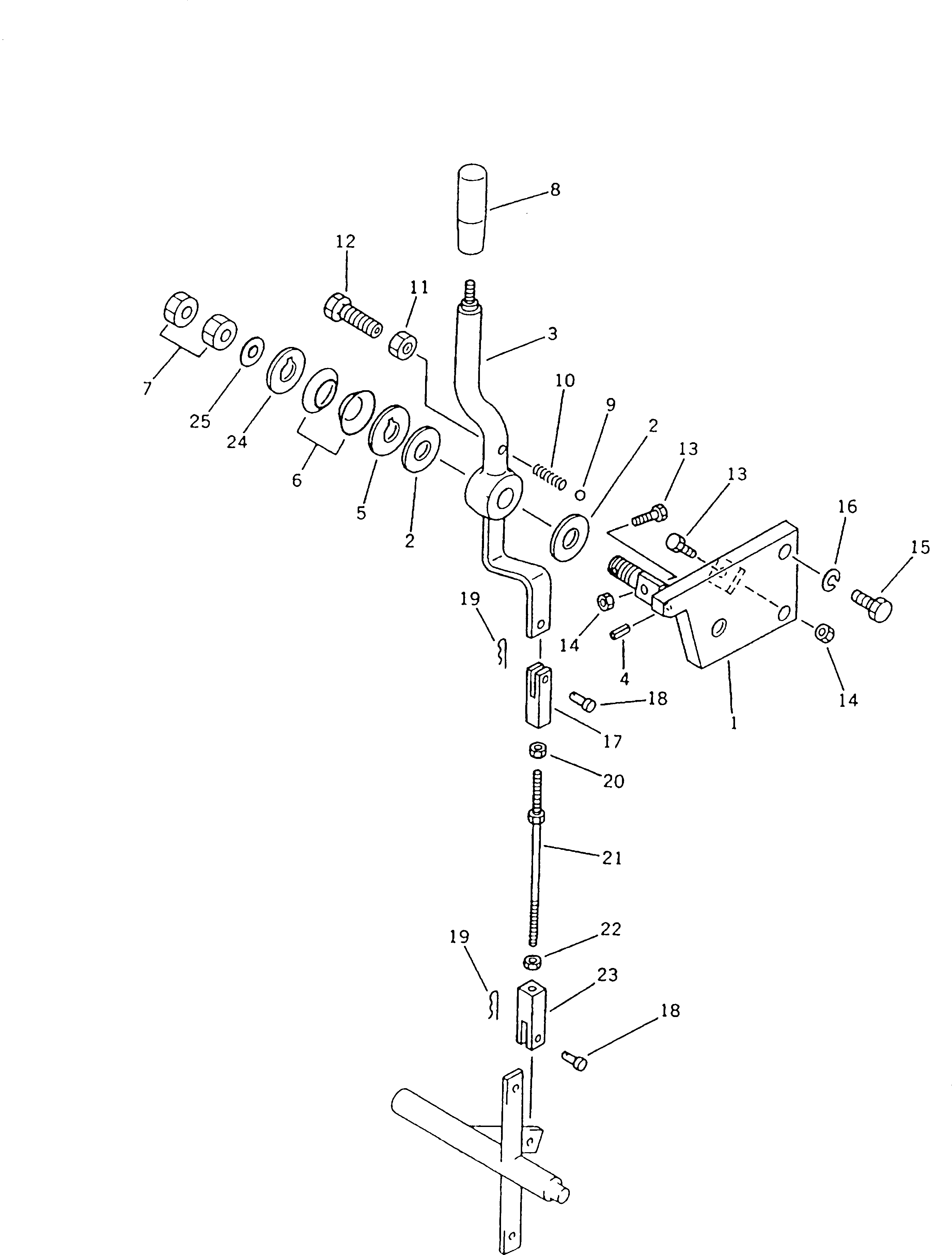 Рычаг 234-43-12560 KOMATSU