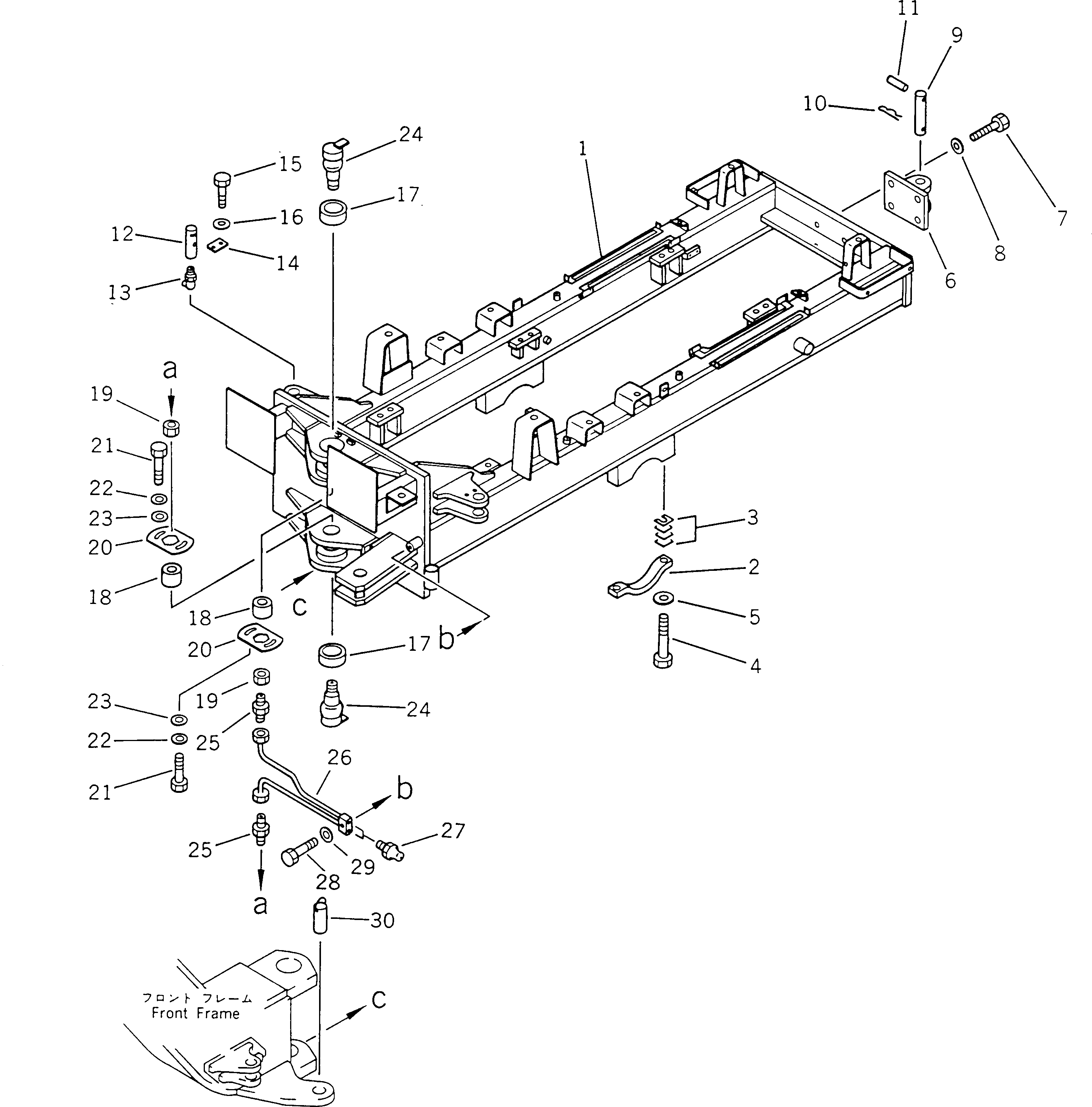 FRAME,REAR (WITH ROPS) 23A-46-19280 KOMATSU