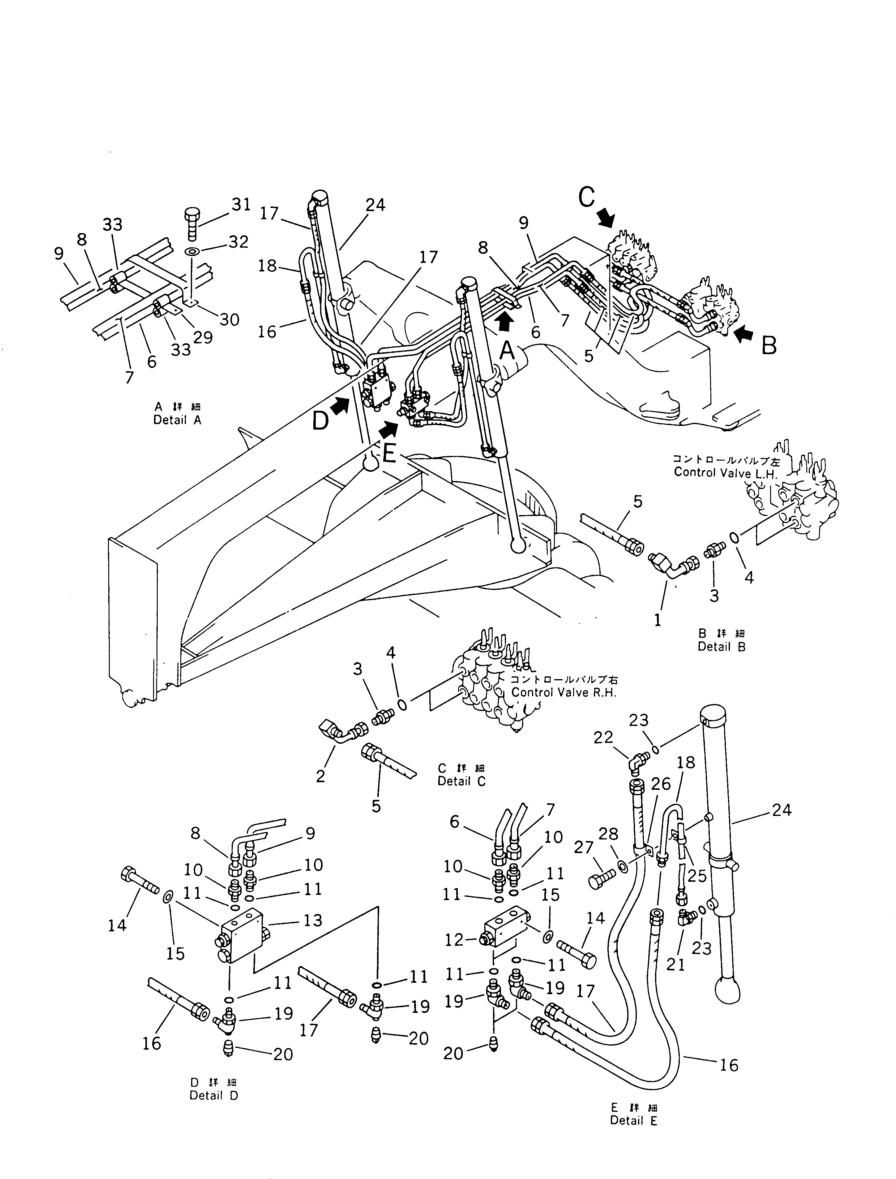 CYLINDER ASS'Y,BLADE LIFT (238-63-12301) KOMATSU