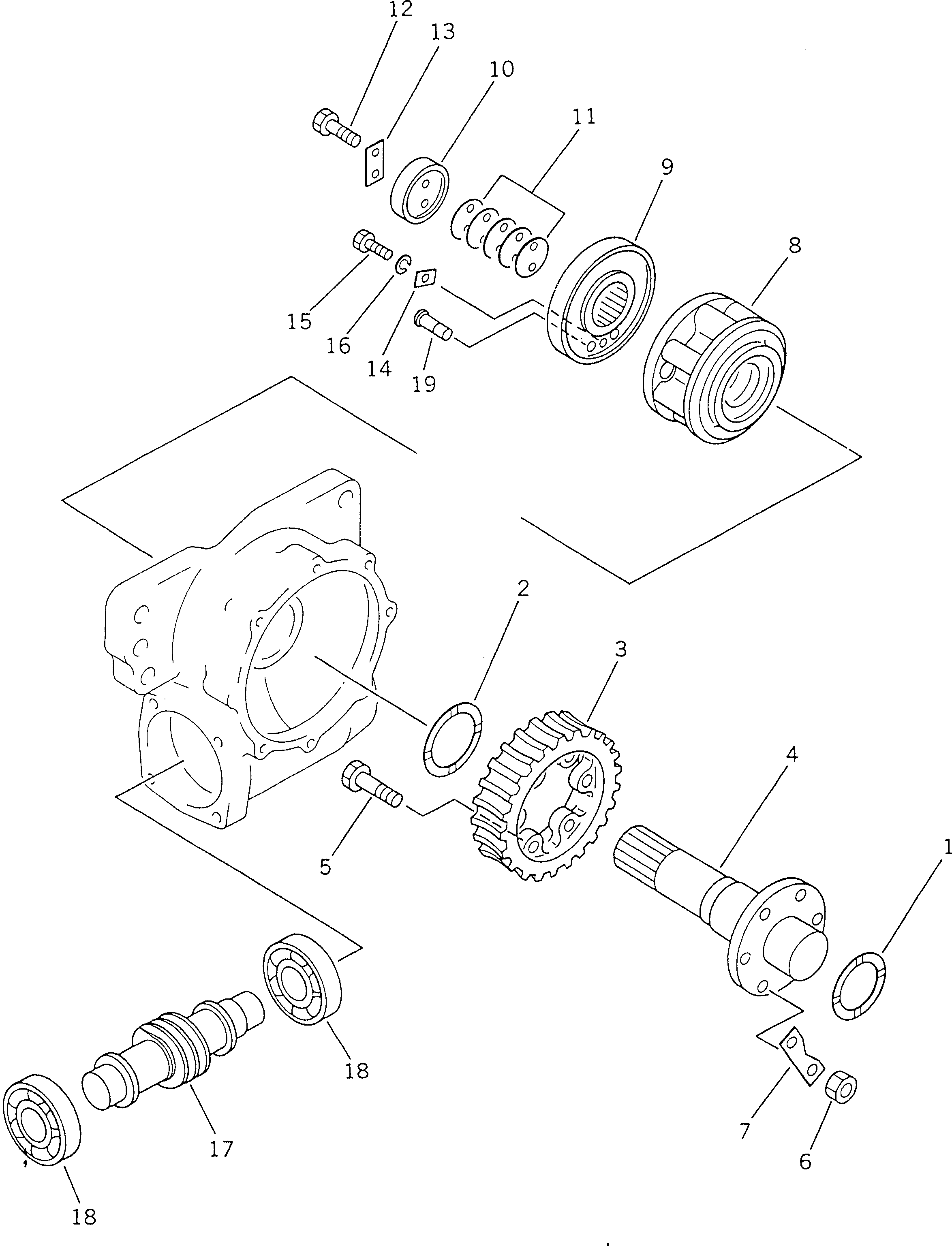GEAR ASS'Y,CIRCLE REVERSE (23A-70-01071) KOMATSU