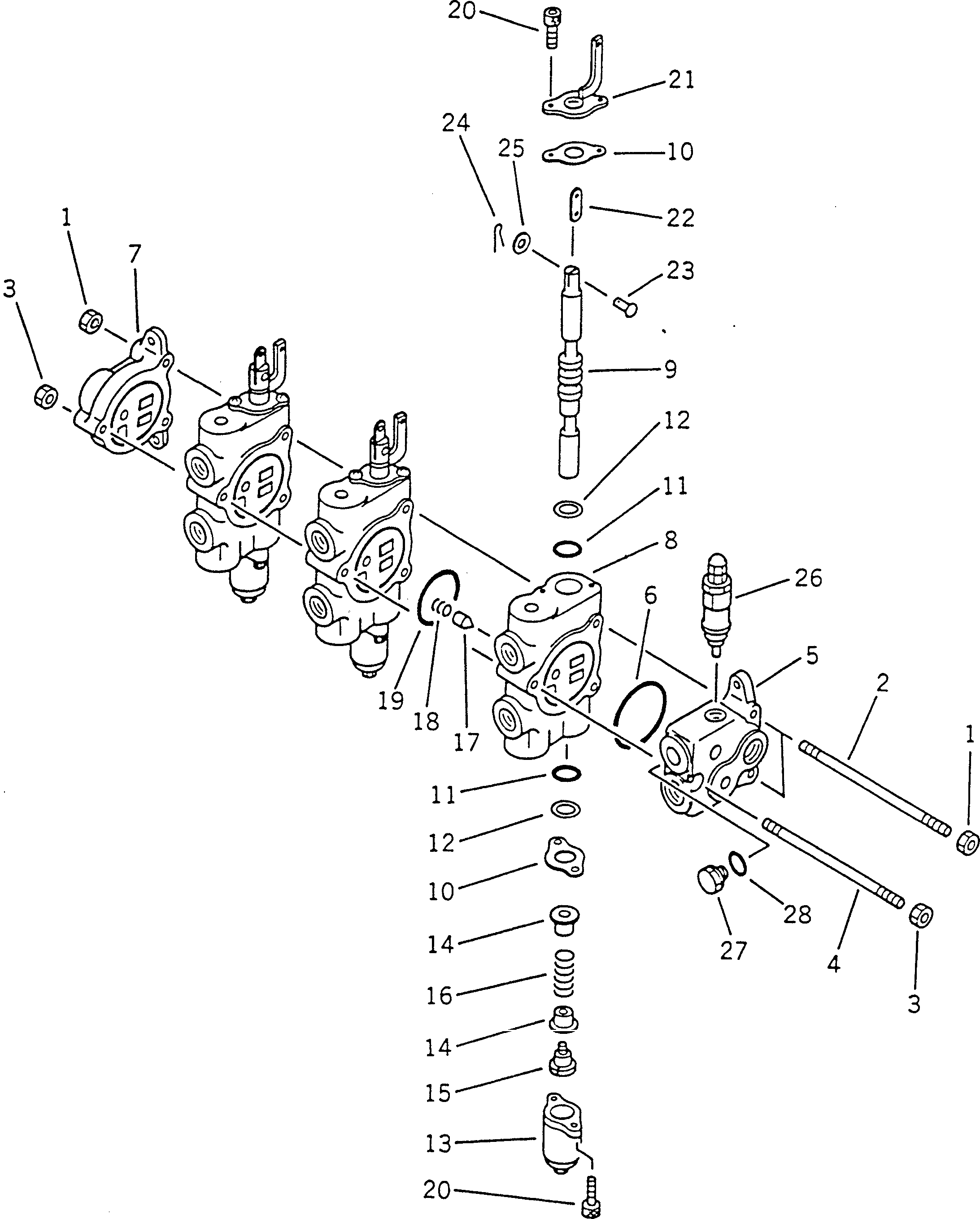 Управляющий клапан в сборе 23A-60-12100 KOMATSU