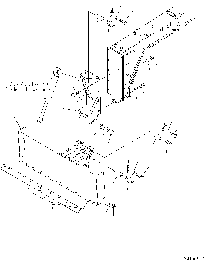 FRONT BLADE GROUP (\8\23B-725-X110) KOMATSU