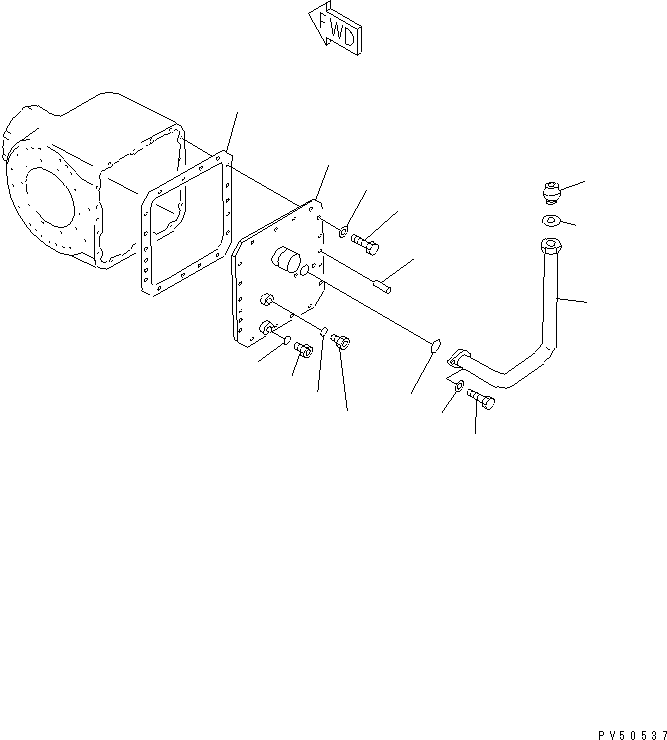 Прокладка 232-22-55110 KOMATSU