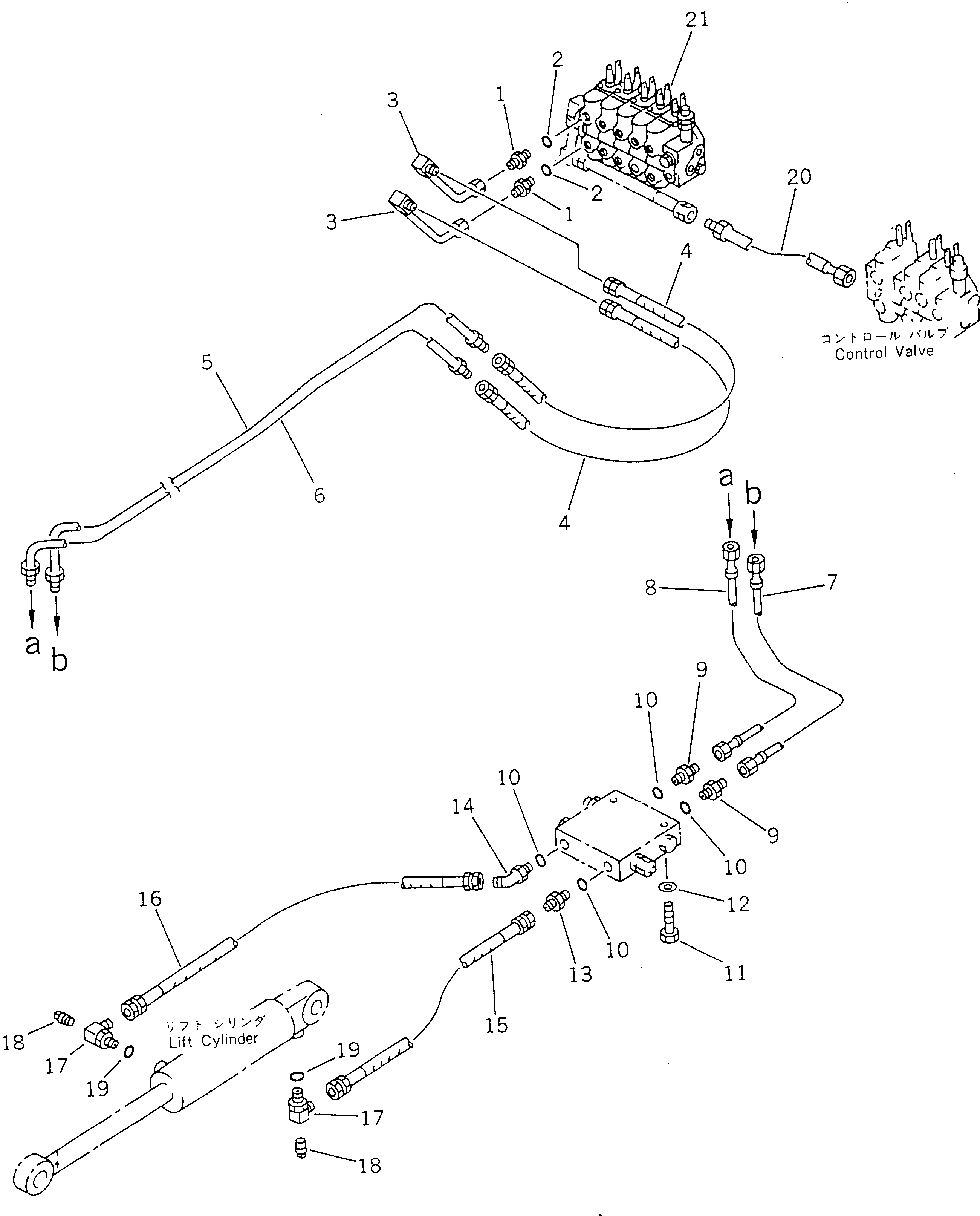 SCARIFIER PIPING G. (\8\23B-60-X2180) KOMATSU