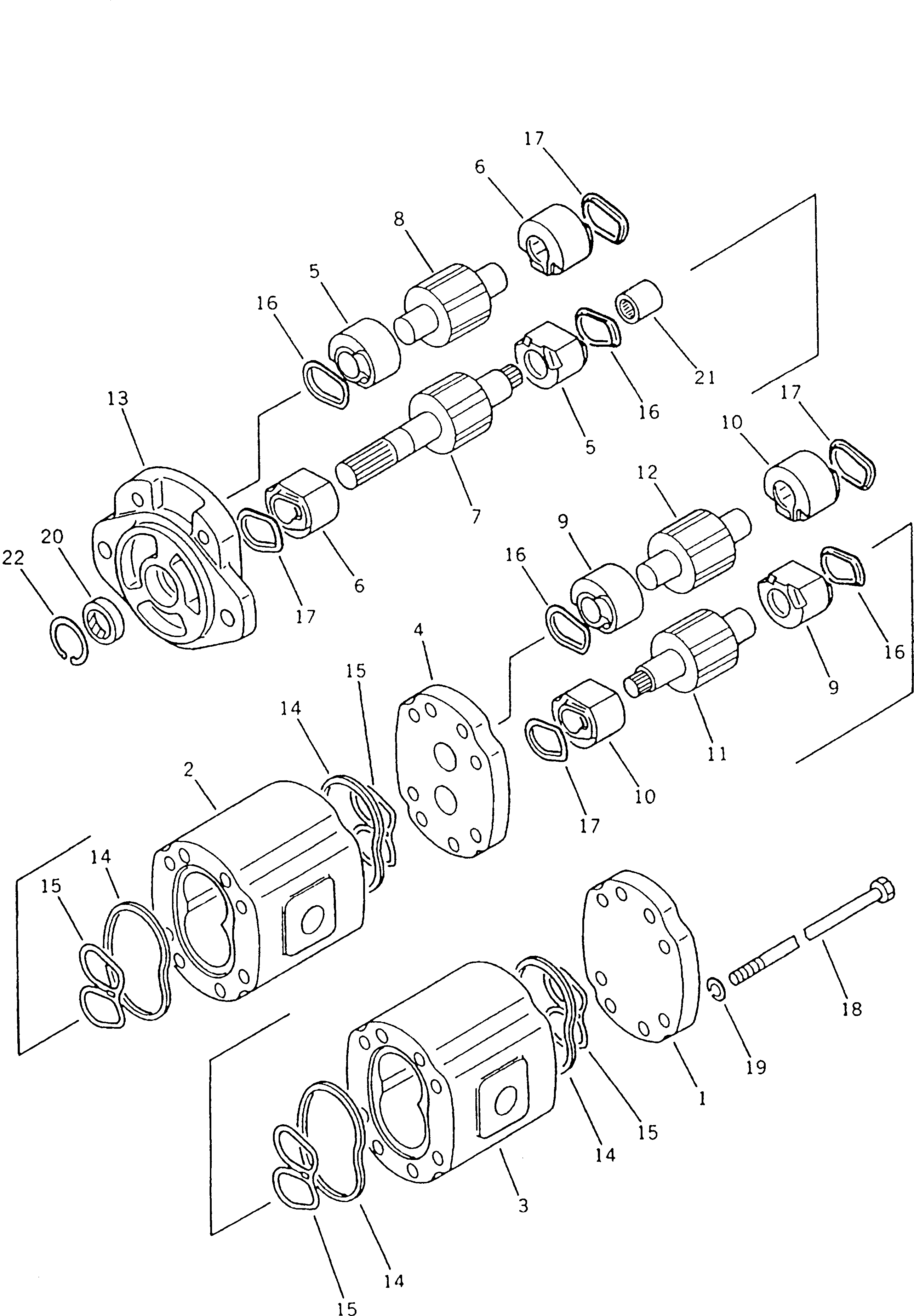 GEAR ASS'Y,REAR KB2012B-40034 KOMATSU