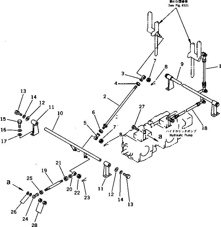 Гайка с левой резьбой 01580-21006 KOMATSU