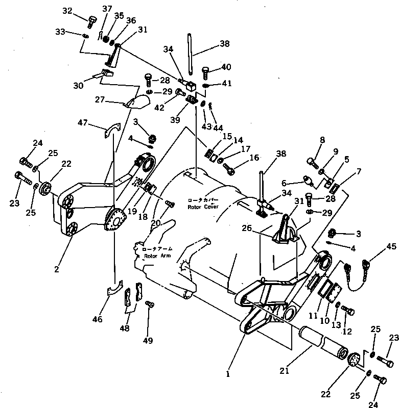 FRAME,SIDE¤ R.H. 263-70-12110 KOMATSU
