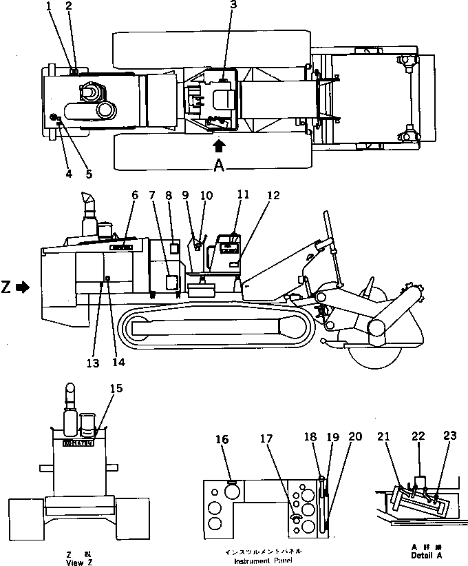 PLATE¤ OPERATING,ROTOR OIL PRESSURE 263-53-11240 KOMATSU