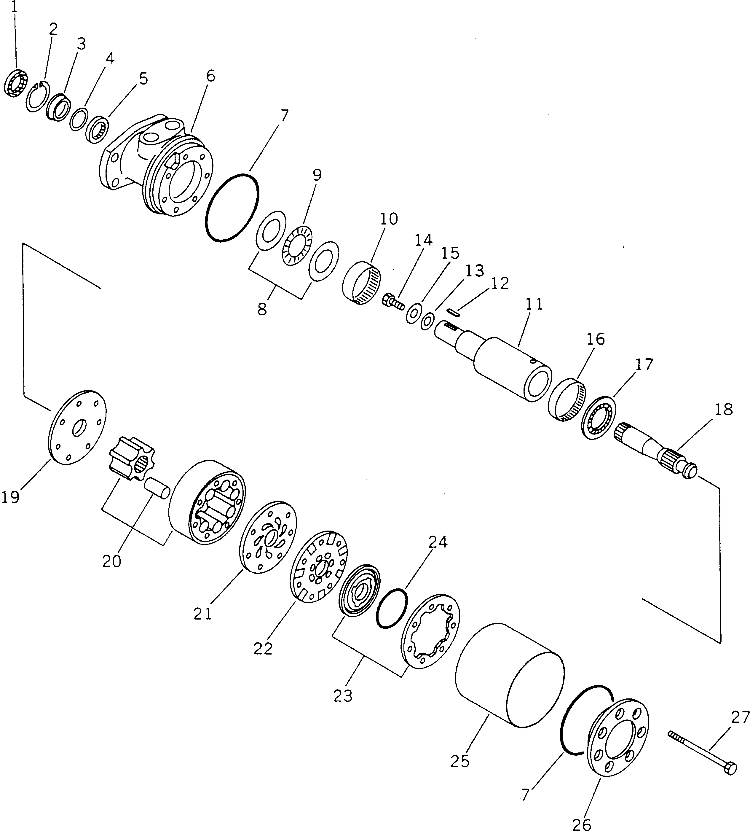 Упорный подшипник 237-62-21380 KOMATSU