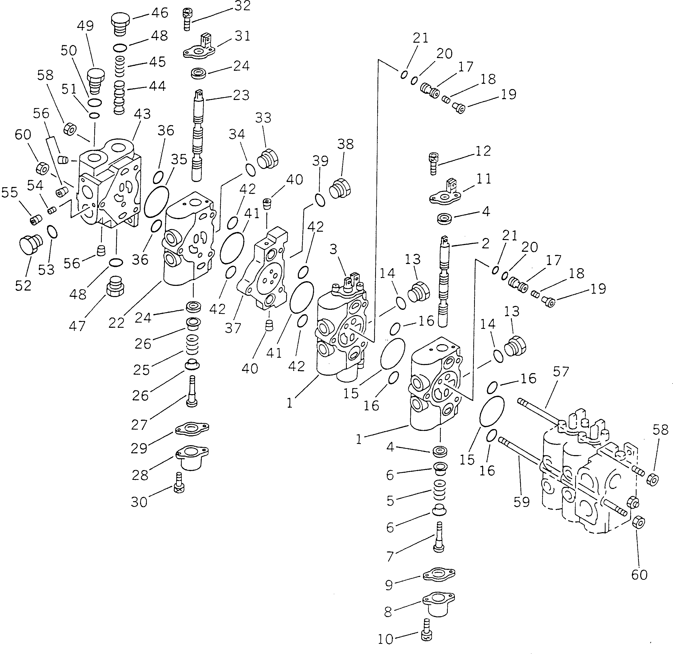 SPOOL SECTION,CIRCLE REVOLUTION 23A-60-19210 KOMATSU